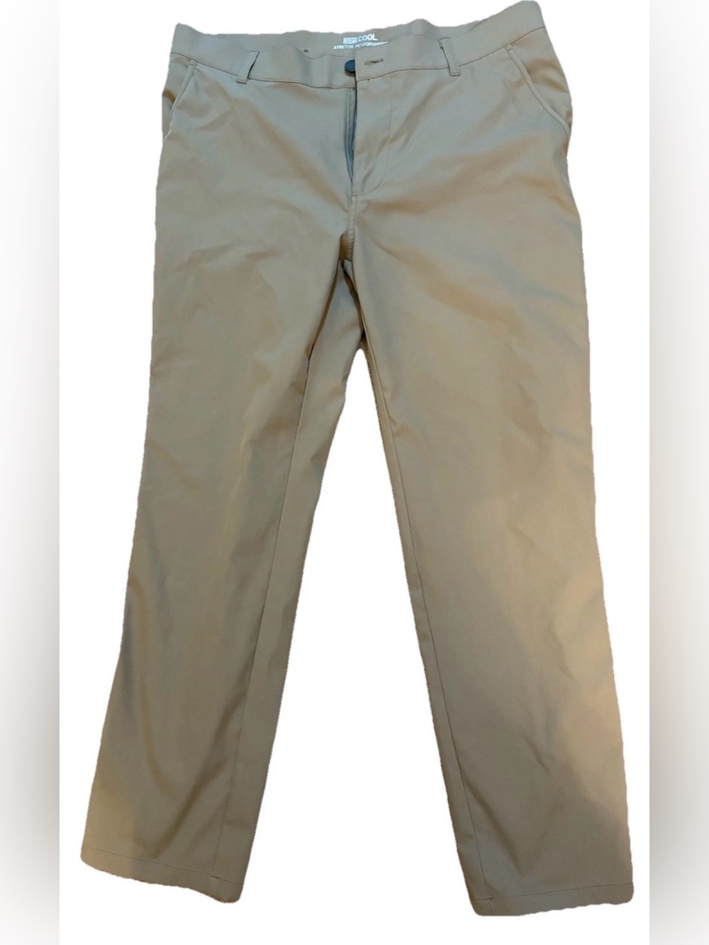 32 Degree Cool Mens Pants Size 36x30 Beige Stretch Performance Outdoor Mid Rise